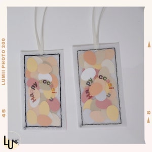 Easter inspired bookmark or gift tag Yellow