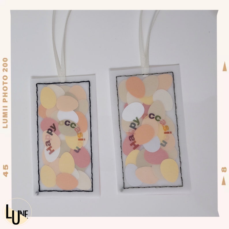 Easter inspired bookmark or gift tag Yellow