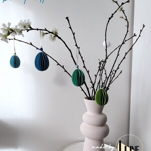 Classic blue palette easter egg decoration ornaments Bild 8