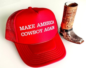 Make America Cowboy Again Trucker Hat