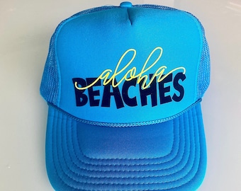 SALE! Aloha Beaches retro Trucker Hat