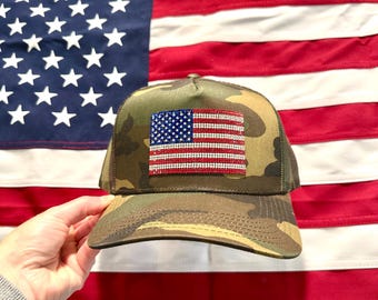 Trump 47 Rhinestone Trucker Hat - Etsy display picture 1