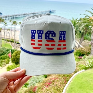 LIMITED USA GRAY  Rope SnapBack 4th of July Hat