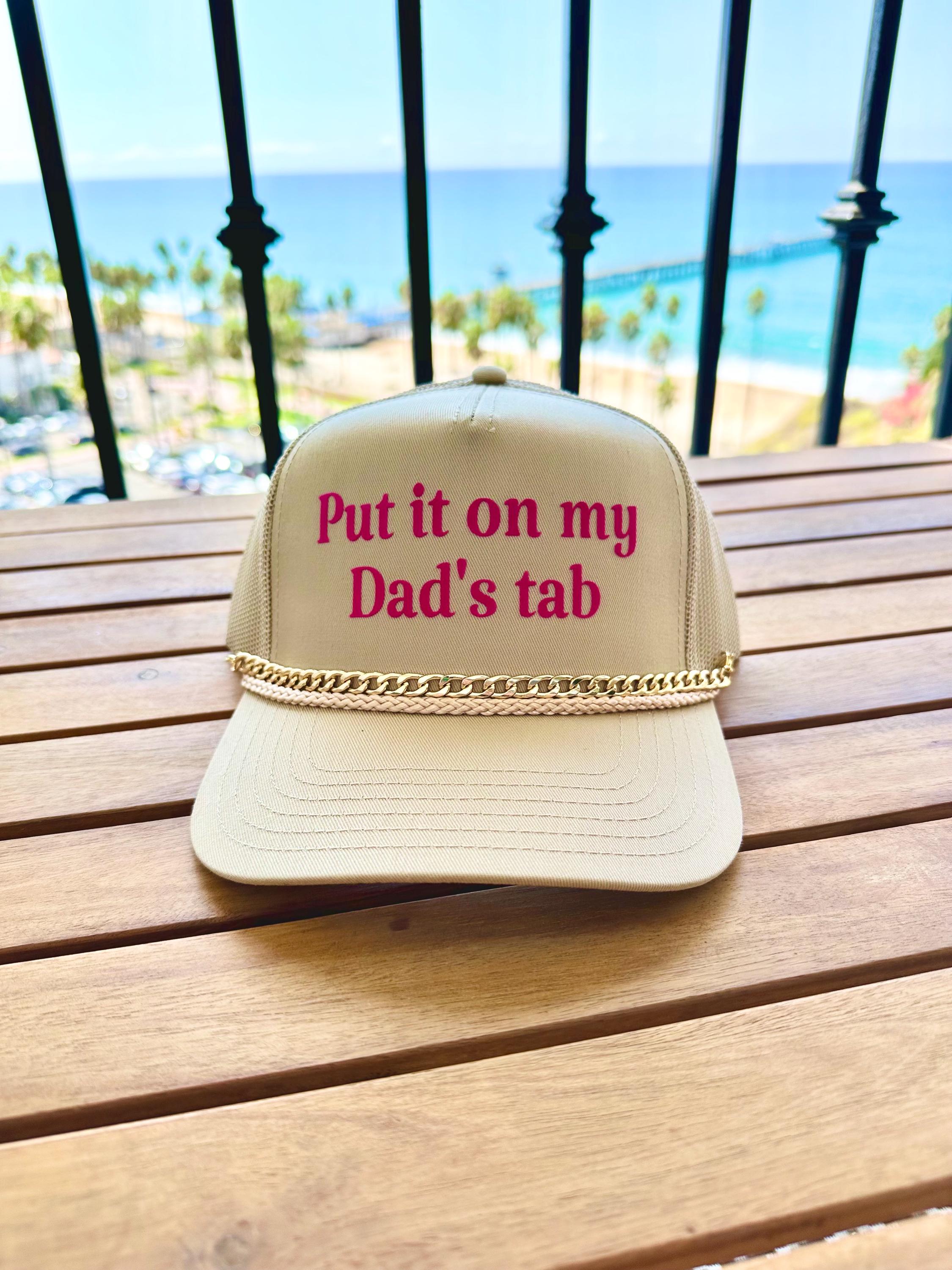 Put It on My Husband’s/dad’s Tab Khaki Trucker Hat, Adjustable Hat ...