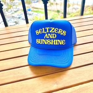 Seltzers Und Sonnenschein Sommer Boot Küsten Fernlastfahrer-Hut