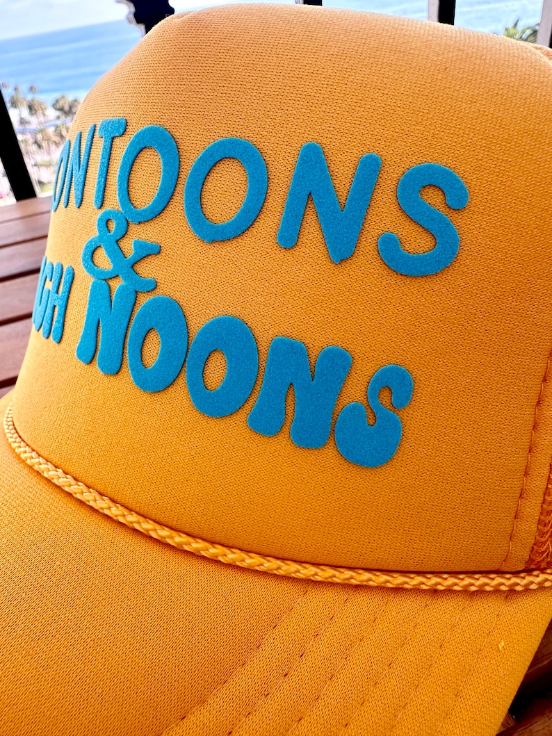 LiMITED Pontoons and High Noons Summer Boat Coastal Trucker Hat image 3
