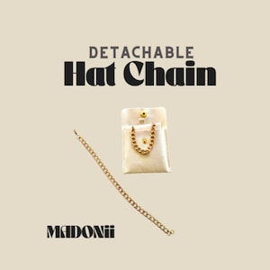 Detachable Hat Chains, Trucker Hat Chain, SnapBack