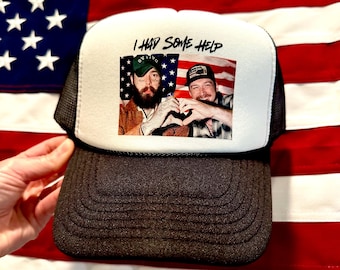 I had some help trucker Hat, SnapBack,