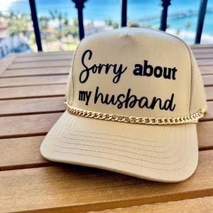 Przepraszam za mojego męża KhakiTrucker Hat, Trucker Hat, SnapBack