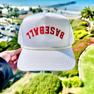 Upside down Baseball Trucker Hat, Unisex Hat,  hat Chain, Baseball Mom