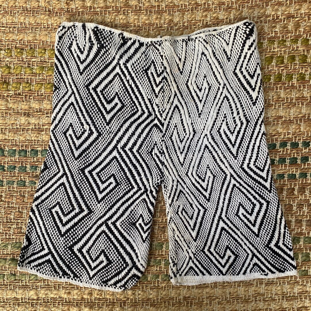 Handmade Huni Kuin Geometric Pattern Shorts - Etsy