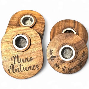 Personalized cocktail smoker - solid wood walnut - father&#39;s day, Christmas, birthdays for dad, brother or son - Whisky lovers gift