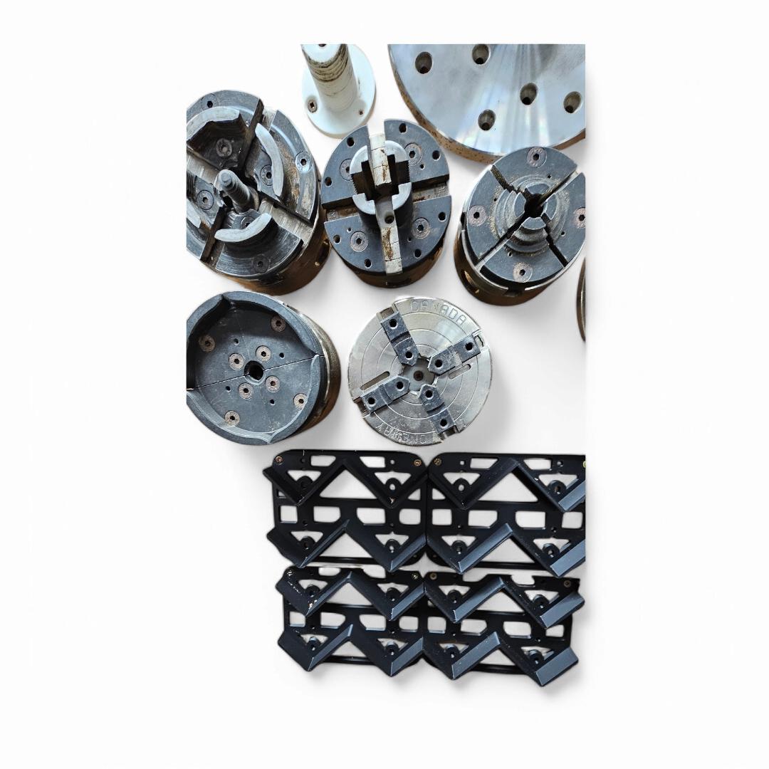 Mophorn Mandrino Per Tornio Per Legno Da 4", 4 Ganasce, 1 "x8TPI - Foto 3