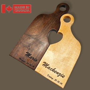 Romeo and Juliet, Nested Cutting Boards, Wooden Charcuterie Board, Anniversary Wedding Gift, Valentine’s Day Gift, Personalized Cheese Board