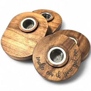 Personalized cocktail smoker - solid wood walnut - father&#39;s day, Christmas, birthdays for dad, brother or son - Whisky lovers gift