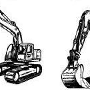 6 excavator bundle, construction, heavy machinery, landscaping, excavation, cricut, silhouette for laser, cnc, PDF, ai, SVG, eps