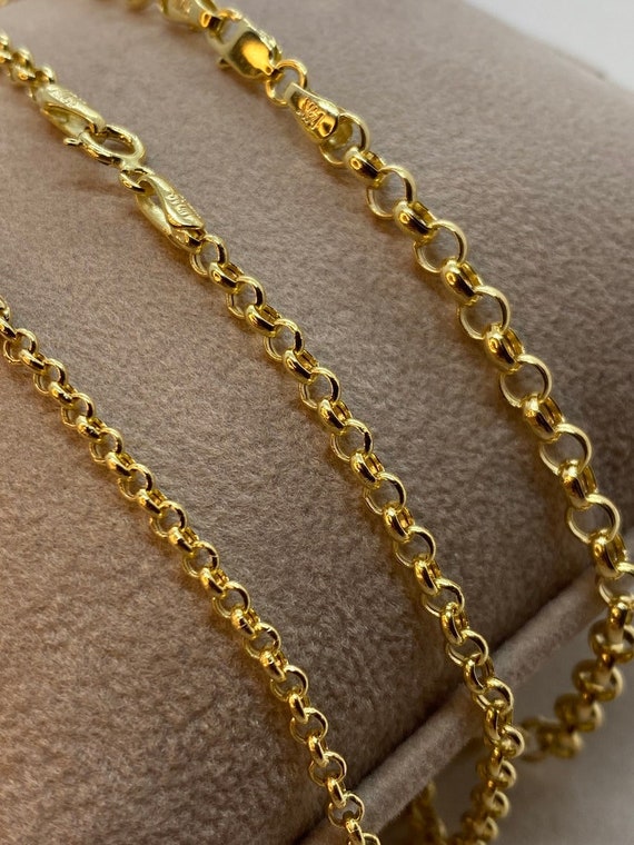 Amazon.com: Kooljewelry 14k Yellow Gold Weave Link Necklace (18 inch):  Clothing, Shoes & Jewelry