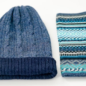 Baby Alpaca Set--Baby Alpaca Fingerless Gloves and Baby Alpaca Reversible Beanie. BABY ALPACA. Made by Peruvian artisans