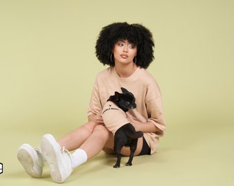 Dog & Human Matching Oversize Tshirt Set - SalyaStoreCo