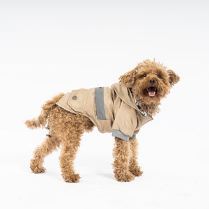 Dog Raincoat New Beige Design Dog Raincoat - For Small Breeds (0-15kg) - Dog Raincoat - Dog Clothes - Dog Clothing - SalyaStoreCo