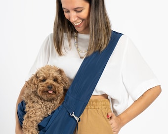 Dark Blue Pet Carrier - Dog Bag - SalyaStoreCo