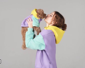 Dog & Human Matching Hoodie Set - Positive People - Oversize Sweatshirt Set - SalyaStoreCo