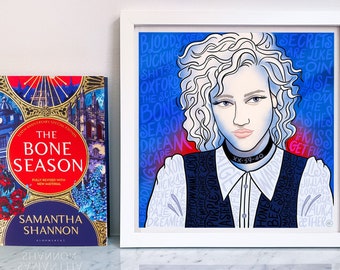 Paige Mahoney / La saison des os / Impression artistique illustrée / Cadeaux livresques