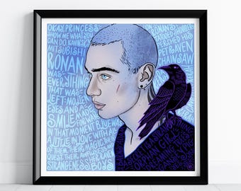 Ronan Lynch / Fine Art Print / The Raven Cycle / Cadeaux livresques