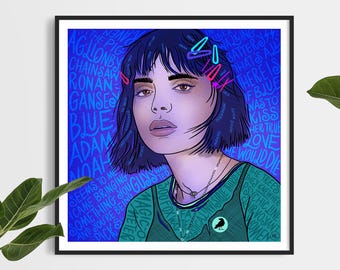 Blue Sargent / The Raven Cycle / Impression artistique illustrée / Cadeaux livresques