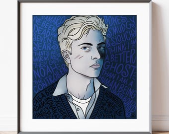 Noah Czerny / Le cycle du corbeau / Impression artistique illustrée / Cadeaux livresques