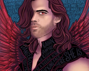 Téléchargement numérique Raihn / Le serpent et les ailes de la nuit / Illustration dessinée à la main