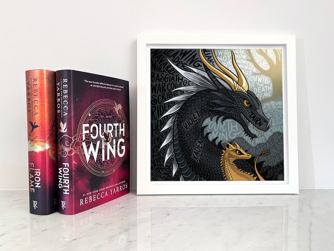 Fourth Wing Illustrated Tairn and Andarna Etsy(01)