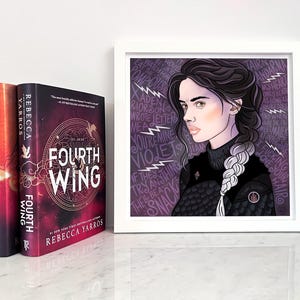 Violet Sorrengail / Fourth Wing / Illustrated Fine Art Print / Bookish Gifts
