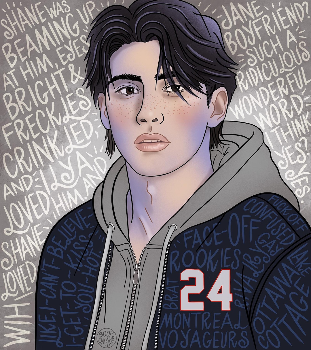 Shane Hollander Digital Download / Heated Rivalry / Hand Drawn ...