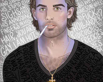 Ilya Rozanov en téléchargement numérique / rivalité passionnée / illustration dessinée à la main