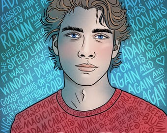 Téléchargement numérique d'Adam Parrish / The Raven Cycle / Illustration dessinée à la main