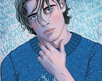 Téléchargement numérique Troy Barrett / modèle / illustration dessinée à la main