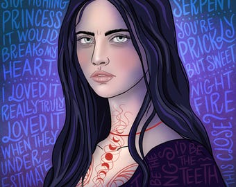 Téléchargement numérique Oraya / Le serpent et les ailes de la nuit / Illustration dessinée à la main