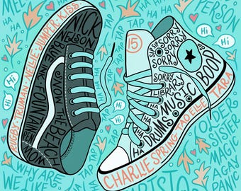 Téléchargement numérique Heartstopper / Nick & Charlie / Illustration dessinée à la main