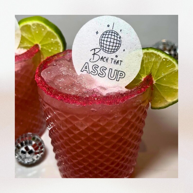 Bikinis und Martinis Bachelorette Custom Drink Toppers, SCHNELLER VERSAND, Martinis und Bikinis Bach, Tequila Bachelorette, Beach Bachelorette Bild 5