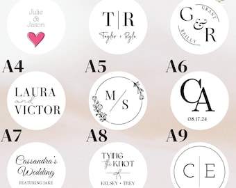 Wedding Drink Toppers, FAST SHIPPING, Wedding Monogram Drink Topper Wedding cocktail toppers, Edible Drink Toppers, Wedding, Wedding Favors