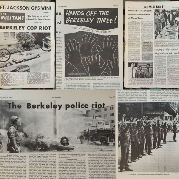 The Militant May 30 1969 v33n22 Socialism Ahmed Evans Kent State Berkeley Riot Vintage Undergrond Press