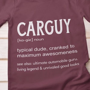 Father Shirt, Carguy, Father Tee, Father&#39;s Day Shirt, Car, Daddy Gift