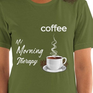 Coffee Morning Therapy Unisex t-shirt