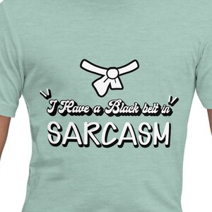 Black Belt in Sarcasm Unisex t-shirt