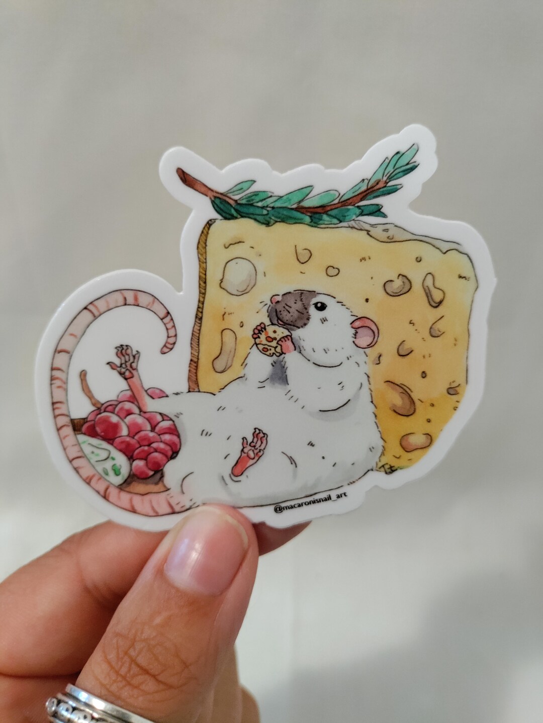 Sticker Rata Peluche Happy Rat Sticker - Etsy