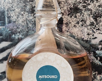 Vintage Mitsouko eau de Cologne by Guerlain. Flacon Montre. 7" SEALED.  1960's. Some evaporation.