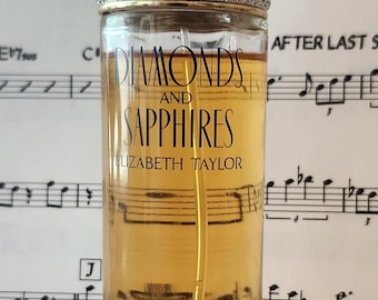 Elizabeth Taylor Diamonds & Sapphires EDT Spray 3.3 oz 100 ml Vintage, partial