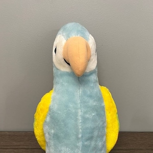 Brechner Colorful Parrot Plush Vintage