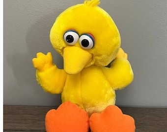 Zabawka pluszowa Tyco Big Bird z Ulicy Sezamkowej z 1996 roku Jim Henson